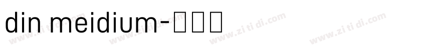 din meidium字体转换